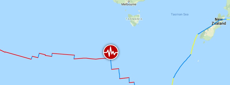 Shallow M6.5 earthquake hits Western Indian-Antarctic Ridge