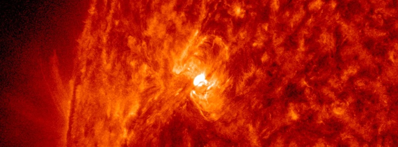 C9.9 solar flare erupts from AR 2740, the strongest since October 2017