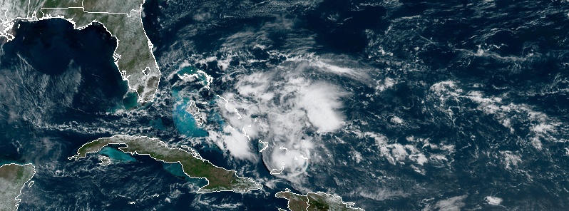 Tropical low over the Bahamas, heading toward Florida