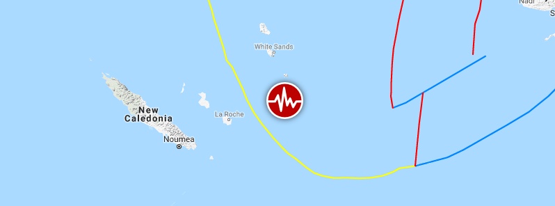 Shallow M6.3 earthquake hits off the coast of Loyalty Islands, New Caledonia