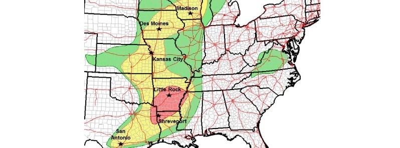 Heavy to excessive rainfall possible across a large part of Central U.S.