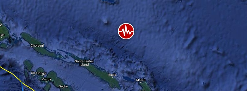 Shallow M6.1 earthquake hits off the coast of Solomon Islands