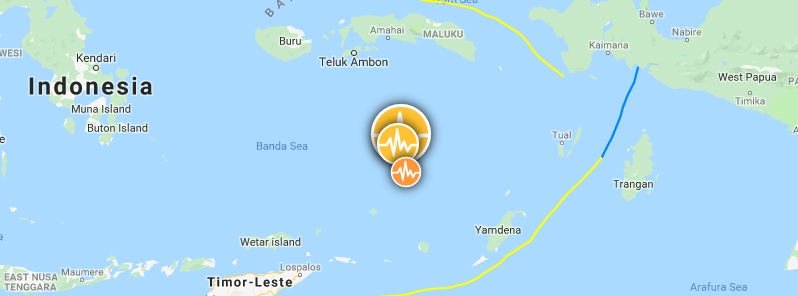 Strong M7.3 earthquake hits Banda Sea at intermediate depth, Indonesia