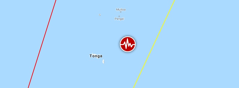 Shallow M6.1 earthquake hits off the coast of Tonga