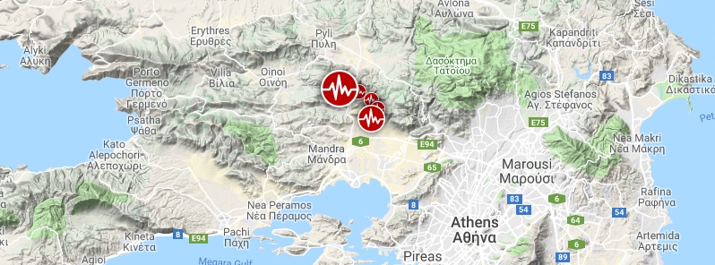 Shallow M5.3 earthquake, aftershocks hit near capital Athens, Greece