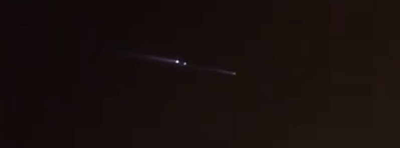 Space debris re-entry over Florida on July 3, 2019