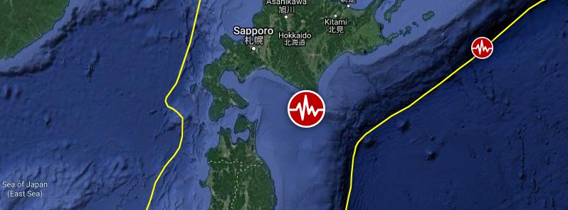 Strong and shallow M6.1 earthquake hits off the coast of Hokkaido, Japan