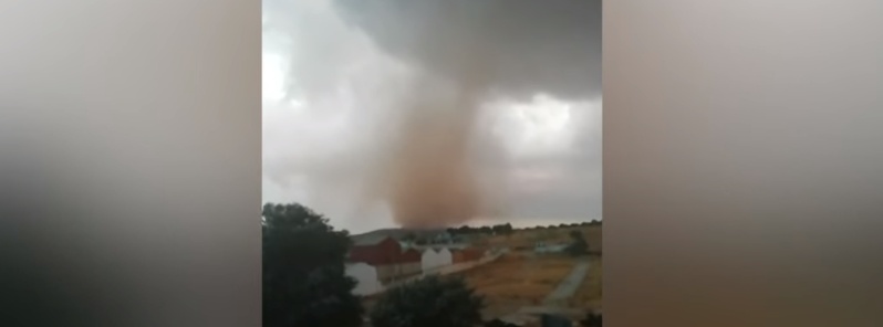Severe thunderstorm produces tornadoes, hail, and flash flooding in Spain