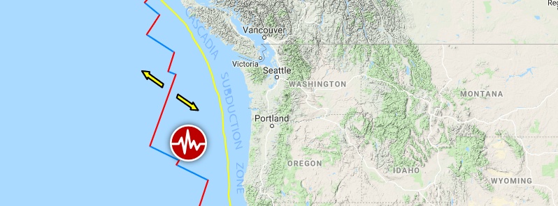Very shallow M6.3 earthquake hits off the coast of Oregon, U.S.
