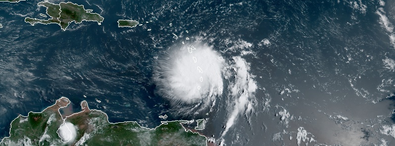 Tropical Storm “Dorian” moves across St. Lucia, heading toward Puerto Rico, Hispaniola, Bahamas and Florida