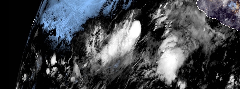 Tropical Storm “Ivo” approaching Clarion Island, Mexico