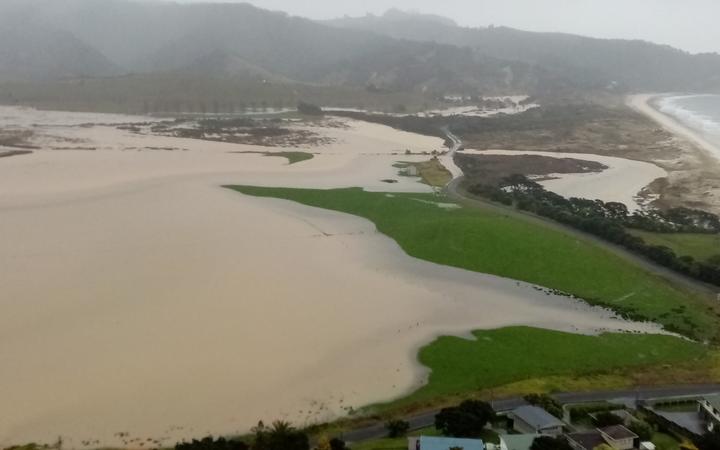 Heavy rain leads to major flooding, slips, and road closures in Coromandel, New Zealand