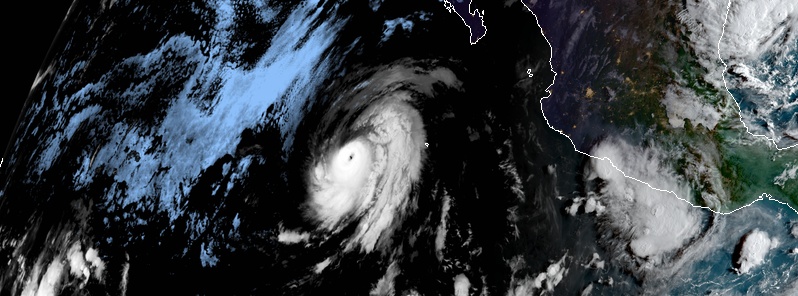 Category 3 Hurricane “Juliette” bearing down on Clarion Island, Mexico