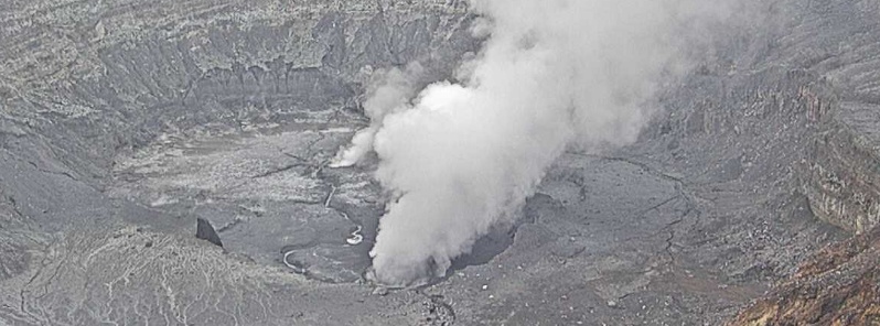 Hydrothermal eruption at Poas volcano, Costa Rica