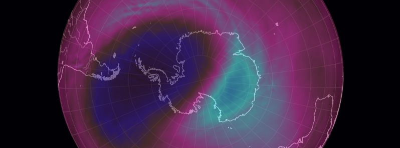 Sudden Stratospheric Warming (SSW) event in progress over the South Pole