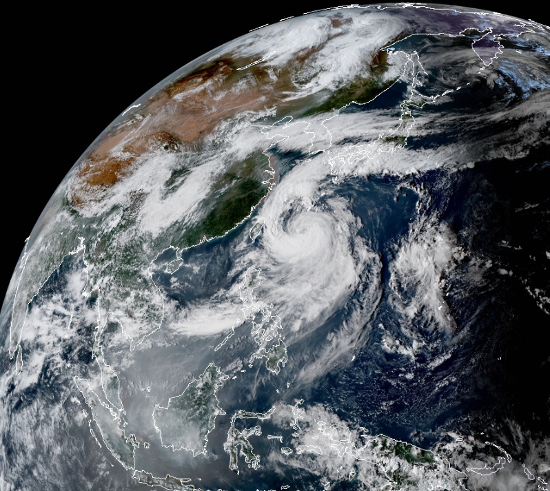 Tropical Storm “Tapah” (Nimfa) heading toward Korean Peninsula and Japan