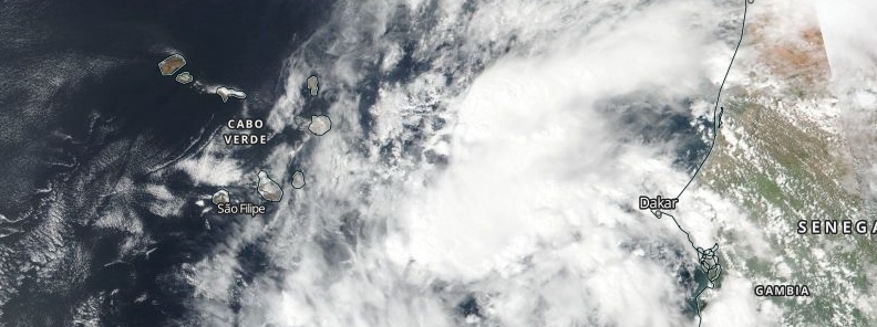 New tropical cyclone to pass near the eastern Cabo Verde Islands today