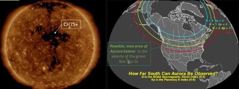 G1 – Minor Geomagnetic Storm Watch in effect for October 24 and 25