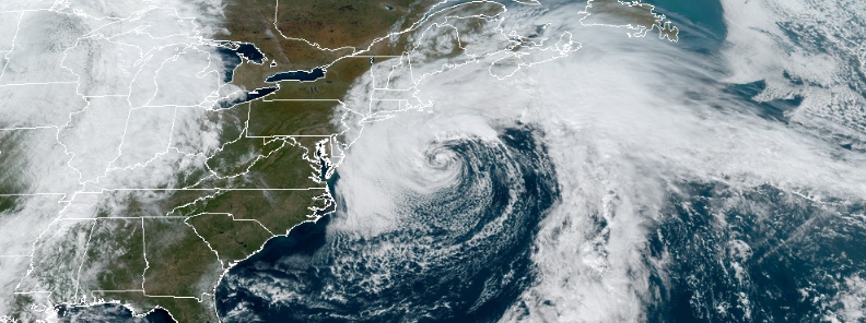 Nor’easter becomes Subtropical Storm “Melissa” SE of New England, USA