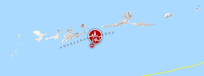Shallow M6.3 earthquake hits Andreanof Islands, Aleutian Islands, Alaska