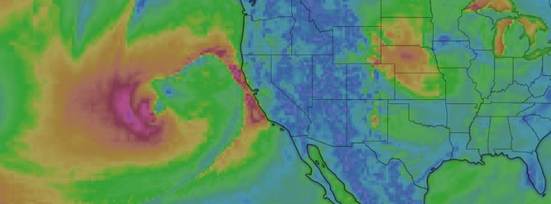 Atmospheric river heads for California following ‘bomb cyclone’