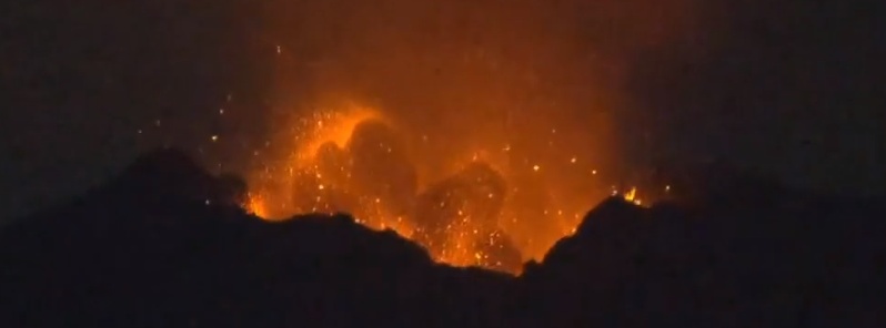 Strong explosions at Sakurajima volcano, Japan