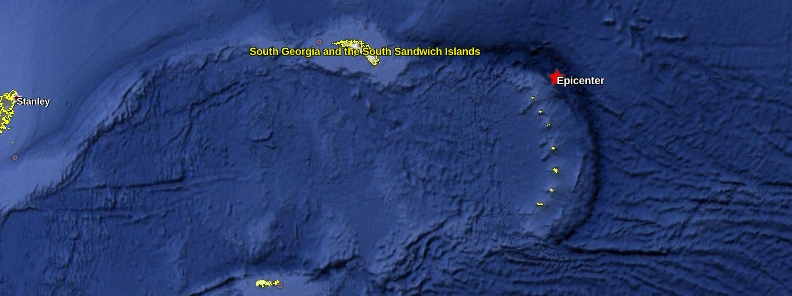 M6.1 earthquake hits South Georgia and the South Sandwich Islands