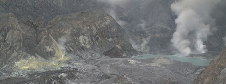 Further increase in activity at White Island, Volcanic Alert Level raised to 2, Aviation Color Code to Yellow, New Zealand