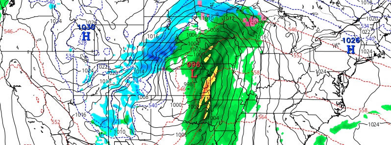 Powerful winter storm in the Four Corners will move across the Plains to the Upper Midwest this weekend