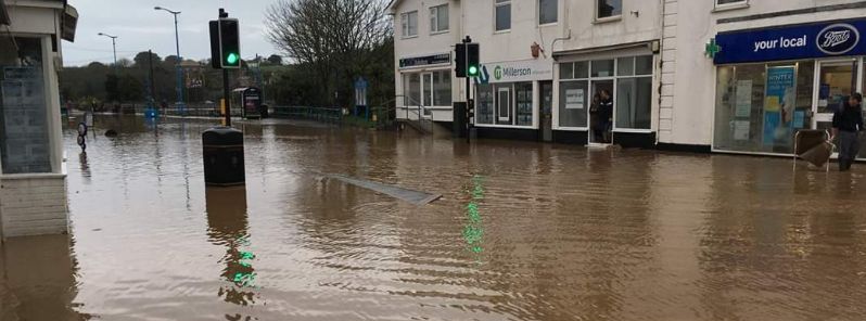 Flash floods batter Devon and Cornwall, southwest England