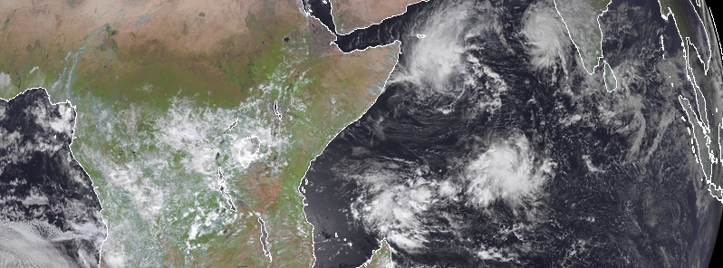Forecast models suggest rare formation of twin tropical cyclones in western Indian Ocean