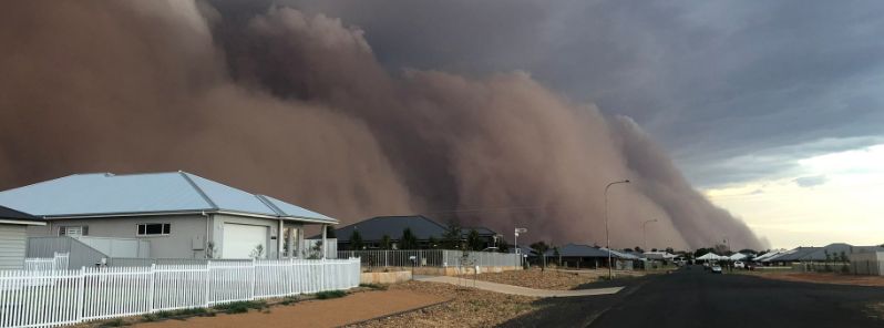 Massive dust storm smothers Central West NSW, Australia