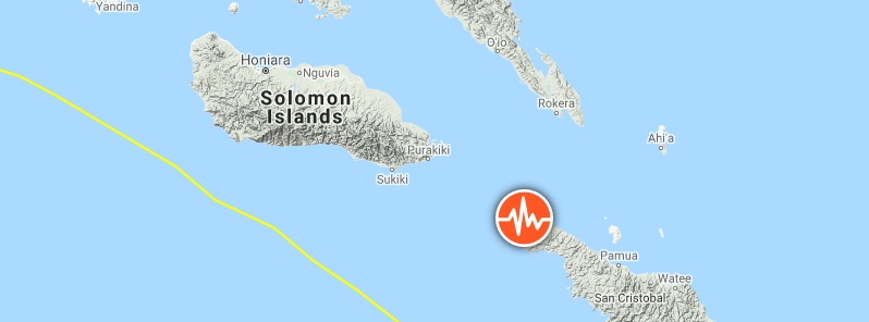 Strong M6.0 earthquake hits Solomon Islands