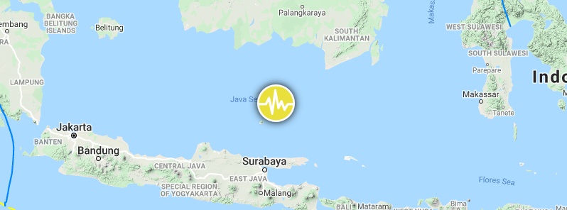 Deep M6.2 earthquake hits Java, Indonesia