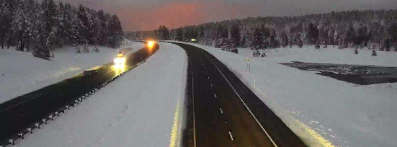 Heavy snow hits Arizona on the first day of spring, U.S.
