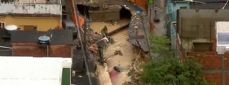 Rio de Janeiro under red alert after heavy rain triggers deadly floods and landslides, Brazil