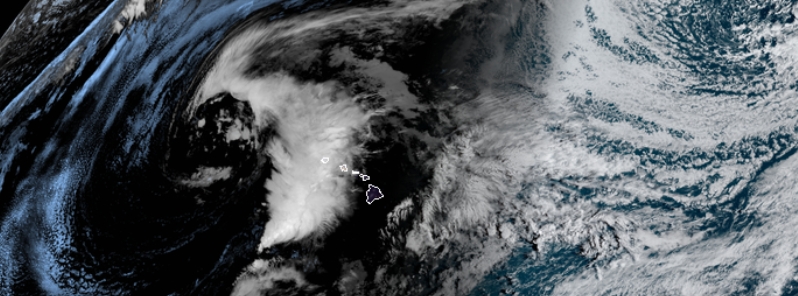 Powerful Kona Low continues to drench Hawaii, flash flood watches in force for all islands with rare tornado warning for Niihau