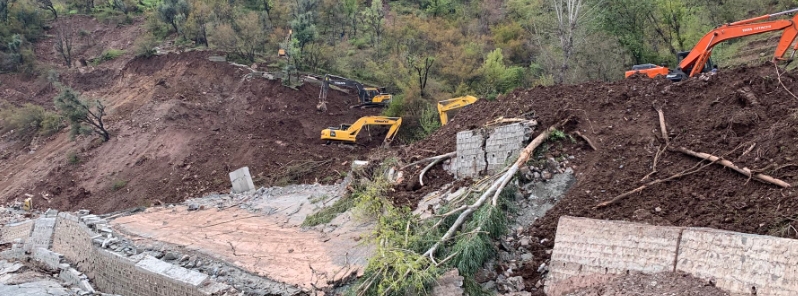 Landslides damage homes and national highway in Ramban, Jammu and Kashmir