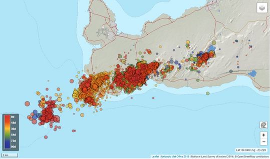 Evidence of a new magma deposit in Reykjanes peninsula, more than 6 000 earthquakes in 3 months, Iceland