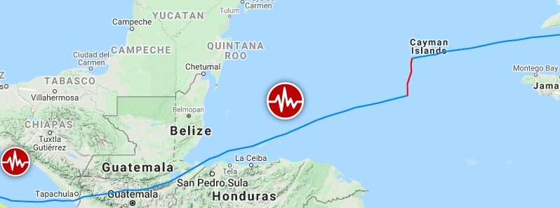 Shallow M6.0 earthquake hits north of Honduras