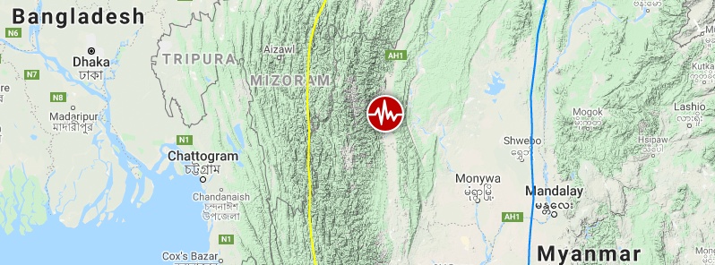 Strong and shallow M5.9 earthquake hits Myanmar