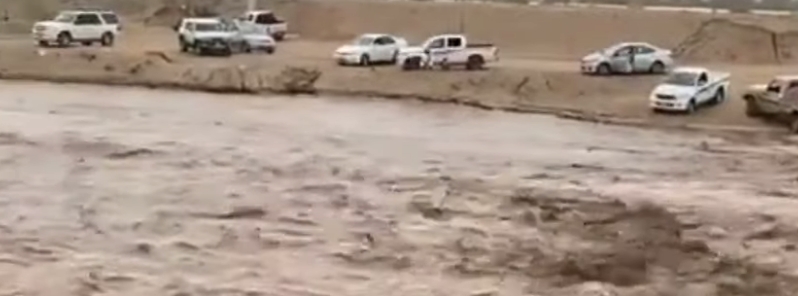 Heavy rains trigger floods in Najran, Saudi Arabia