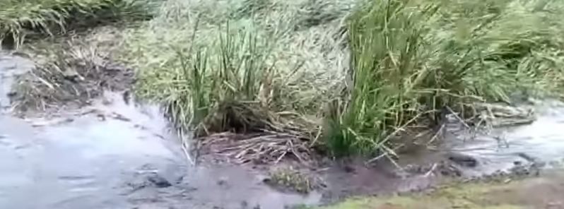 Swirling sinkhole devours huge chunk of land in Kenya
