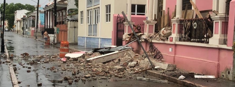 Structural damage after shallow M5.4 aftershock hits southern Puerto Rico