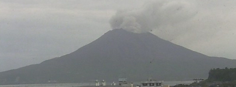 Strong eruptions at Sakurajima volcano, Japan
