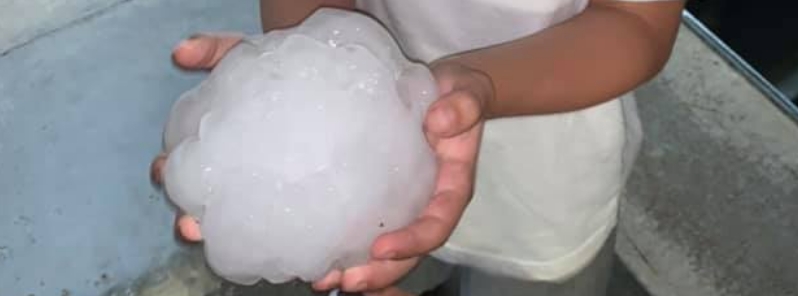 Incredibly rare, massive hail strikes Texas, damaging cars and leaving craters in the ground, U.S.