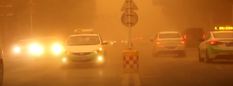 Massive sandstorm blankets Hotan, western China