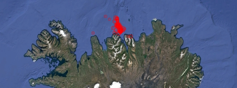 Intense earthquake swarm contines at Tjörnes Fracture Zone, Iceland
