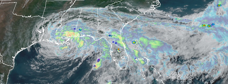 Tropical Storm “Cristobal” makes landfall in Louisiana, U.S.