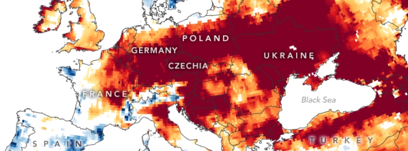 Satellites show signs of drought in European groundwater